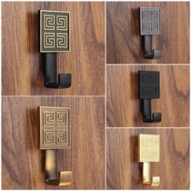 New Chinese closet cabinet door hanging clothes hook entrance door Xuanguan antique cupboards golden light luxury wall-mounted clothes hat hung