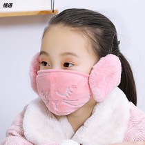 2021 Winter ear mask children warm baby ear cap cute riding cartoon earmuffs little pig baby earmuffs