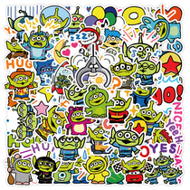 Toy Story stickers Alien cartoon three-eyed boy peripheral epoxy phone case ipad water cup stickers Waterproof