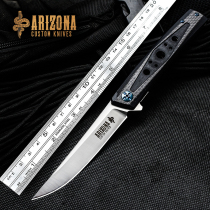 Wind-made D2 steel knife sharp carry-on bearing folding knife military knife outdoor tritium knife cold weapon