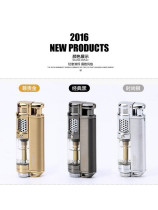 Focus inflatable lighter windproof wind straight gas retro thin personality male creative custom DIY lettering gift