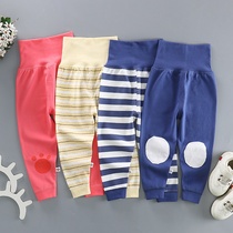 Baby high waist belly pants women baby autumn pants boys cotton single child open crotch newborn pants spring and autumn