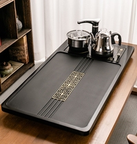 Wujin stone tea tray Light luxury modern simple household purple sand tea set Office tea table automatic one
