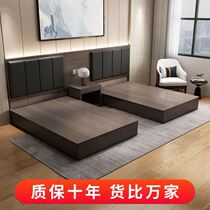Hotel special bed custom twin bed apartment homestay bed box single room bed fast hotel furniture standard room full set