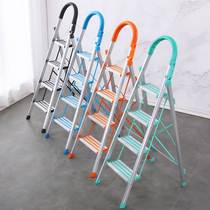 Aluminum alloy ladder thickened multifunctional folding ladder pedal telescopic household bold herringbone ladder project shrink stairs