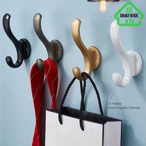 Hanging Hood Hook Wall Hook wardrobe Indoor bedroom Closehood hooded Shoe Cabinet Hook popcorn Black Metal Single Hook