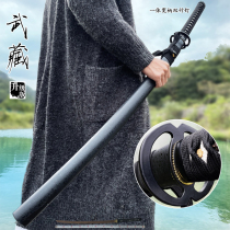 Japan Samurai Blade Integrated Knife Sword Long style Knife Tang Cross Knife Tang Cross Knife Cartoon Cutter Body Cold Weapon is not open