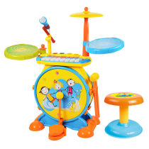 Childrens drum set toys 1-6 years old beginners beginner beating musical instrument baby electronic organ boy and girl jazz drum