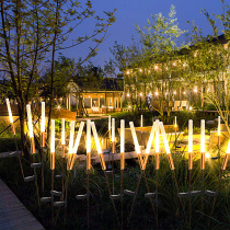 Reed Light Outdoor Waterproof Courtyard Lamp Engineering Decoration Park Grass Terrace Lamp Ground Plug-in Meadow Solar View Lamp