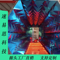 Factory direct sales custom outdoor large warm field event props Diamond tunnel Space-time tunnel Light and shadow tunnel