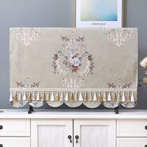 European fabric LCD TV set dust cover 55 inch 65 desktop universal TV cabinet tablecloth cover cloth towel