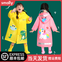 Children raincoat girl 2021 Primary School kindergarten baby school set waterproof full body child poncho boy