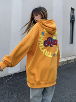 Legal alien embroidery hooded sweater men and women Spring and Autumn thin model 2021 New Tide ins loose couple models