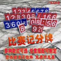 Scoreboard Basketball Scorer Small Points Folding Three-digit Knowledge Contest Turning Pages Volleyball Billiards Competition