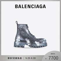 BALENCIAGA Paris Family 21 Winter New STRIKE Men Brand Round Head Fashion Fashion Trend Boots