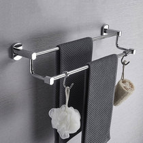 All-copper towel bar non-punching small size toilet towel rack wall-mounted towel rack towel rack