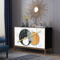 Post-modern door shoe cabinet Living room partition cabinet Light luxury wind entrance cabinet Door hall decoration cabinet Rear American wine cabinet