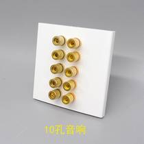 86-type speaker terminal ten-hole audio seat 5 groups of audio speaker sockets 10 speaker panel