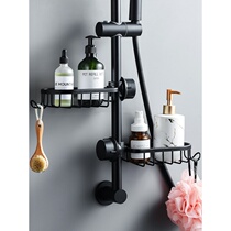 Bathroom bathroom bathroom shower shelf space aluminum toilet shower rod tray faucet basket storage