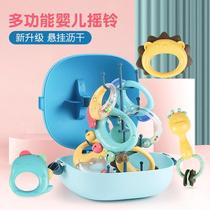Baby rattle toy suit newborn hand rocking bell gift box baby tooth glue water cooking containing box bell toy