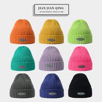 Face small knitted wool hat Korean version of tide hat female autumn and winter Joker Japanese ear protection cover winter warm cold hat