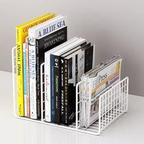 Creative Table Bookshelves Nordic Wind Triangle Iron Art Book Stand Tabletop Décor Collection Shelf Creative Minimalist Book Newspaper Shelf