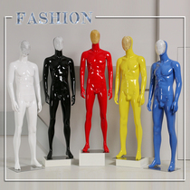 Plated face male full body model props display rack clothing window dummy five-color fashion mannequin male shelf
