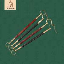 Walking bird outdoor bird cage hanging rod adhesive hook bird cage accessories mahogany Ebony hanging rod relief Panlong adhesive hook lift