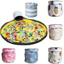 Printed toy storage bag baby toy quick storage bucket bag for childrens toys quick storage bag