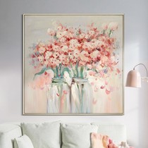 Hand-painted flower oil painting abstract living room sofa background wall hanging painting porch corridor decorative painting bedroom light luxury mural