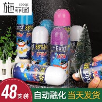 Simulation of White flying snow spray foam snowflake spray snow can take photo artificial snow Christmas snow spray props