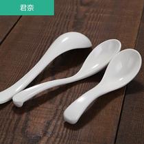 Melamine soup spoon Long handle Commercial household Malatang with hook Color hotel porcelain plastic small spoon Spoon spoon spoon
