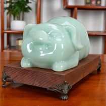 Cai pig ornaments Jade Pig zodiac living room Xuan cabinet TV wine cabinet desktop decorations office opening gift