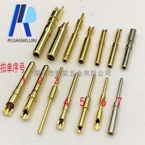 Spot supply Crown Spring male and female pin chain connector pin socket Crown spring terminal male and female copper Pin Pin Pin Pin