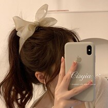 Banana Clip Vertical Clip Horsetail Hair Clip Rear Hairspoon Butterfly Knot Headwear Temperament Small Fresh Elastic Crossclip