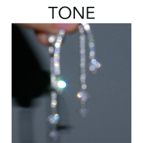TONE Super Flash meteor zircon diamond ear clip mosquito coil advanced long temperament niche design without ear hole female