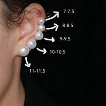 TONE 6A mirror light natural pearl ear clip Mosquito Coil Ear Nail Temperament Advanced Sensational style without earbuds