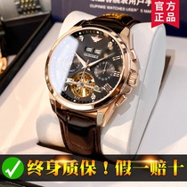 Mens watches Machinery Table Switzerland 2022 New leather name Table hollowed-out tourbillon nameplate Top