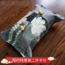 Chinese pump box living room car Lotus flower-style tissue package towel package paper towel package paper towel bag
