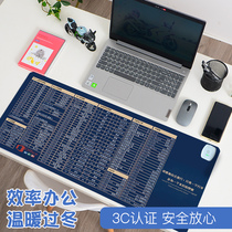 Heated mouse pad warm table mat heating table pad oversized student writing office heating multifunctional hand warming table pad