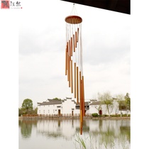 Modern minimalist pendants Japanese jingle and wind rose gold silver bedroom balcony music wind chimes hanging