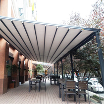 Outdoor folding canopy awning Electric telescopic balcony awning Sun room Glass room Sunscreen rain awning