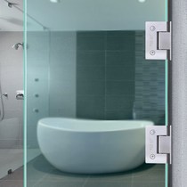 Bathroom clip glass clip 90 degree frameless glass door hinge hinge 304 stainless steel shower room