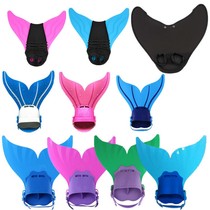 Factory Direct Mermaid Flippers Children Monolithic Training Frog Shoes One-piece Swimming Flippers Whale Tail Flippers