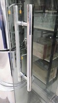 Glass Door Pull Handle Shop Handle pair of wooden door push-pull office door handle pair equipped with no frame door push Ramen