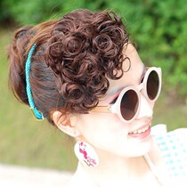  Wig female short hair fake bangs fashion curly hair roll bangs wig piece hair extension piece pear flower inner roll retro