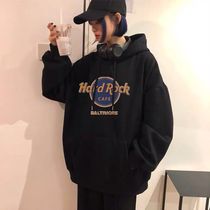 Solid color sweater women hooded autumn and winter 2020 New loose Korean version Spring and Autumn plus velvet student dress harbor trend ins