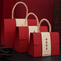 Wedding candy box wedding special candy empty box portable niche Chinese style candy box packaging wedding high wedding wedding