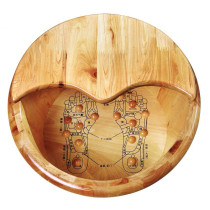 Cedar wood foot bucket foot bath bucket wooden foot washing small wooden basin solid wood foot bucket household artifact