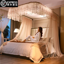 Palace 2022 New Rail Mosquito Nets Princess Wind Home Dust U Type Bracket Track Advanced Encryption Summer